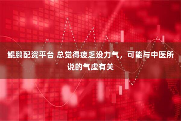 鲲鹏配资平台 总觉得疲乏没力气，可能与中医所说的气虚有关